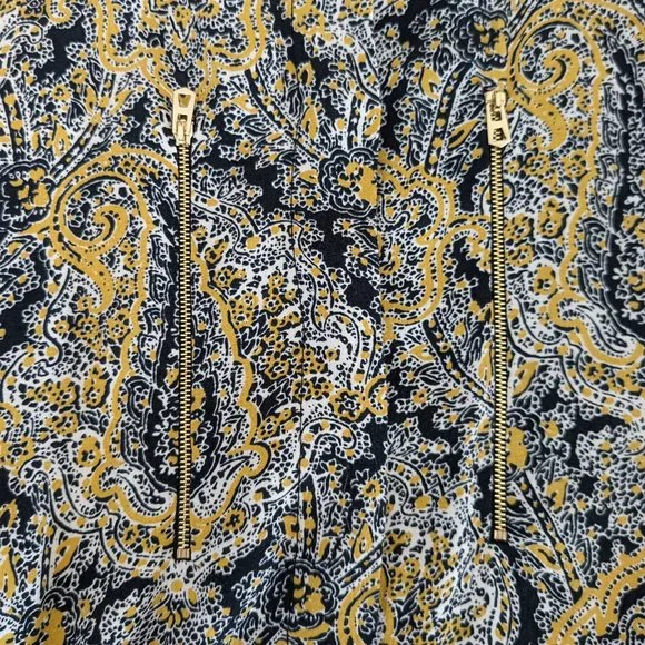 ZARA WOMAN Women's Long Sleeve Top Blouse Size M Multi-Color Print - Picture 3 of 7